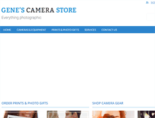 Tablet Screenshot of genescamera.com